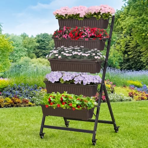 VECELO 5-Tier Raised Garden Bed
