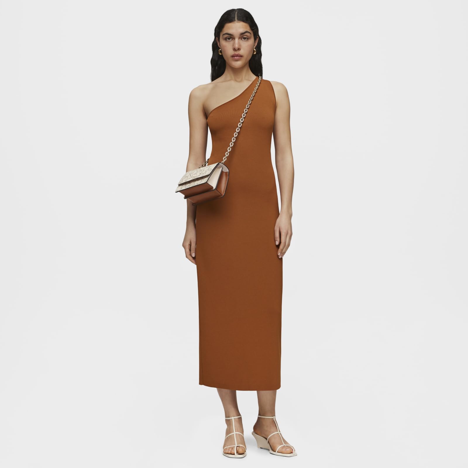TOUS Bandolera Pequeña Solapa Beige, Para Mujer, Medidas 11 x 20 x 10,5 cm, Colección Kaos Icon