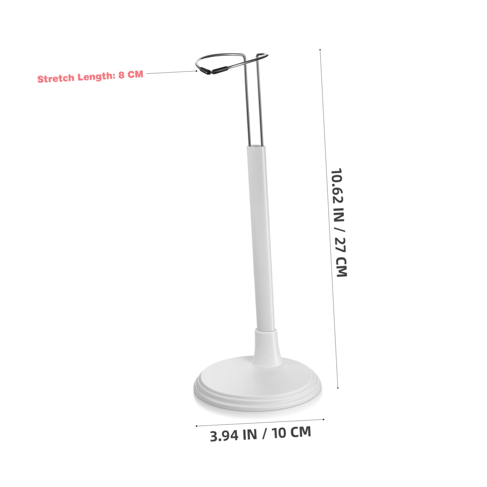 FELTECHELECTR Fashion Doll Stand 2pcs Creative Doll Stands Sturdy PVC Material Storage Rack for Home Store