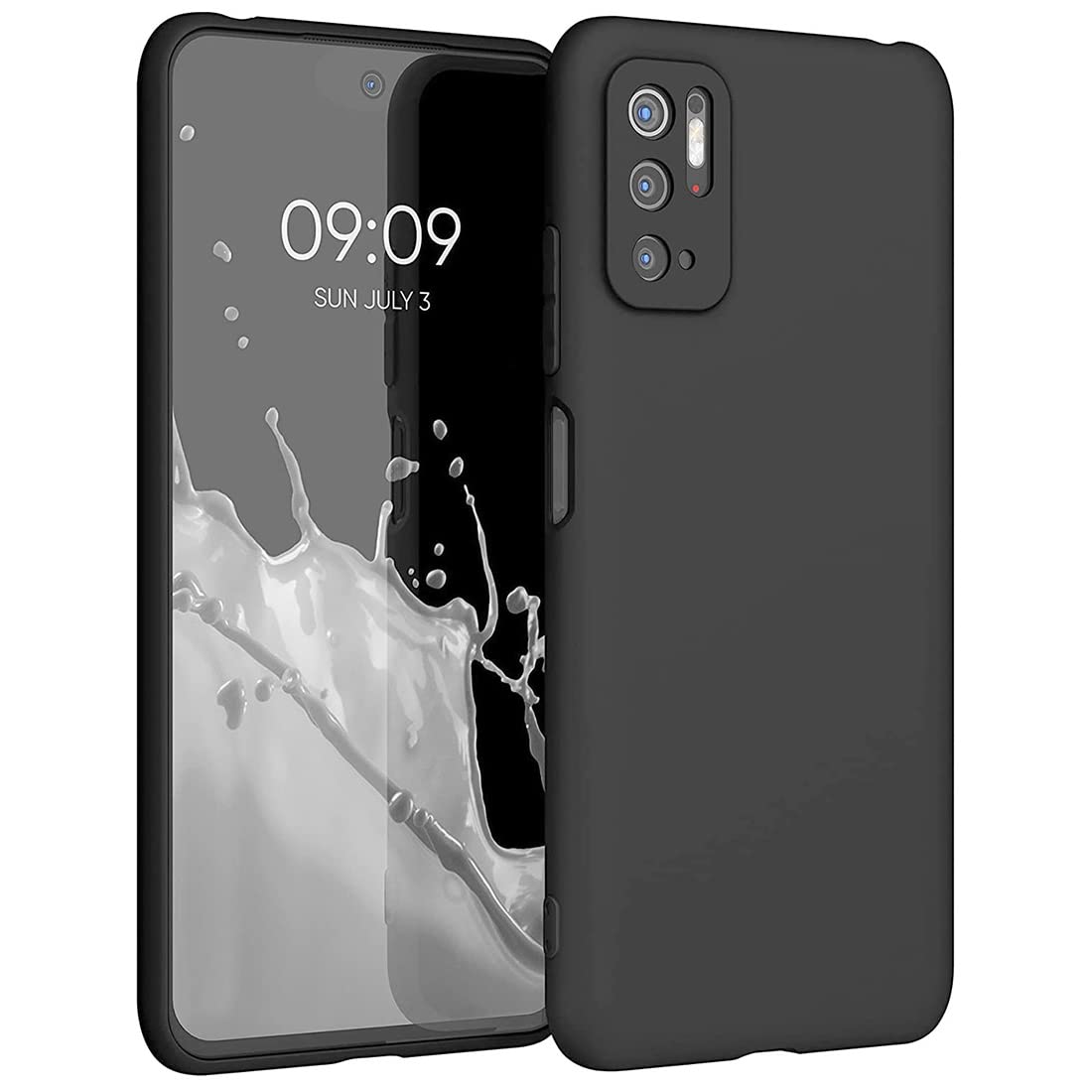 Casotec Back Cover for Mi Poco M3 Pro 5G | Full Camera Protection | Liquid Silicon Case | Flexible Bumper Case for Mi Poco M3 Pro 5G (Black) (B09NN6HL83) Amazon Price History, Amazon Price Tracker