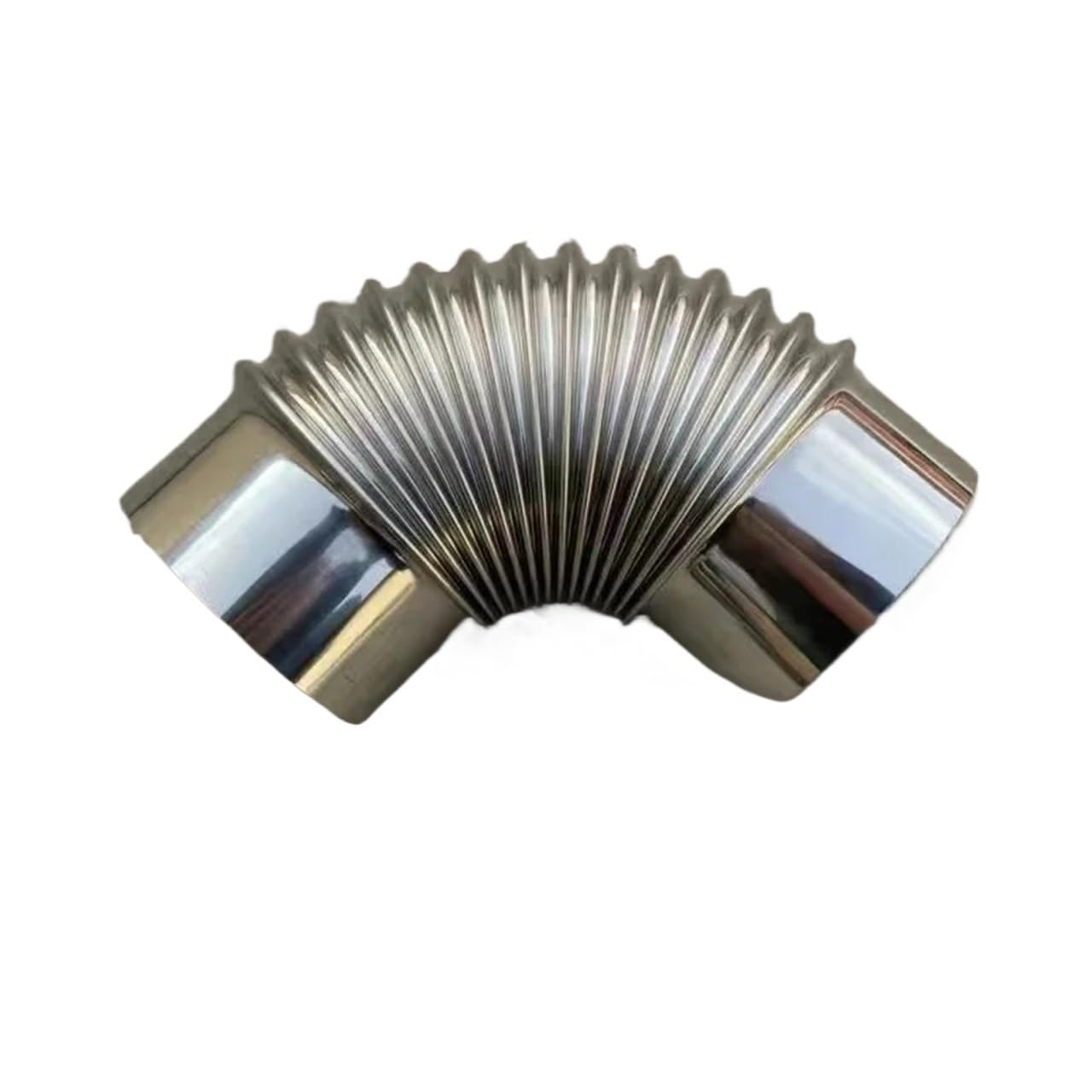 1pc Stainless Steel Exhaust Pipe Elbow 90° Thread Tube Fitting Connector