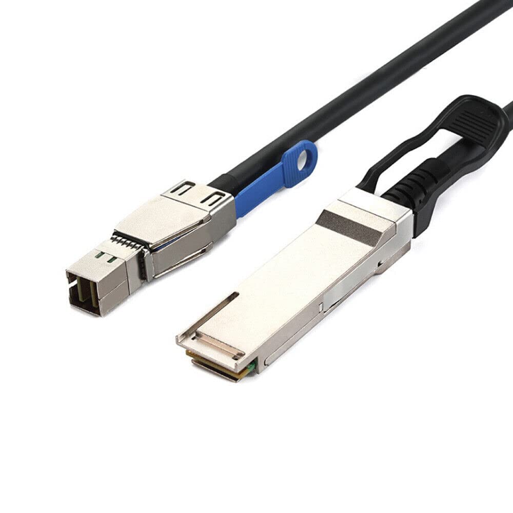 MiniSAS HD SFF-8644 to QSFP 40G SFF-8436 Server Connection Cable (2m,Black)