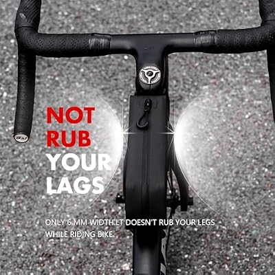 Waterproof Bike Top Tube Bag - TPU Bolt-On & Strap Mount Frame Pack, Lightweight Aerodynamic Cycling Storage for Mountain/Road/Gravel