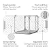 DIGGS Evolv Dog Crate - Slim, Durable Dog Kennel with Removable Ceiling Panel and Modular Design - Safe, Stylish, and Convenient (Ash, Small)