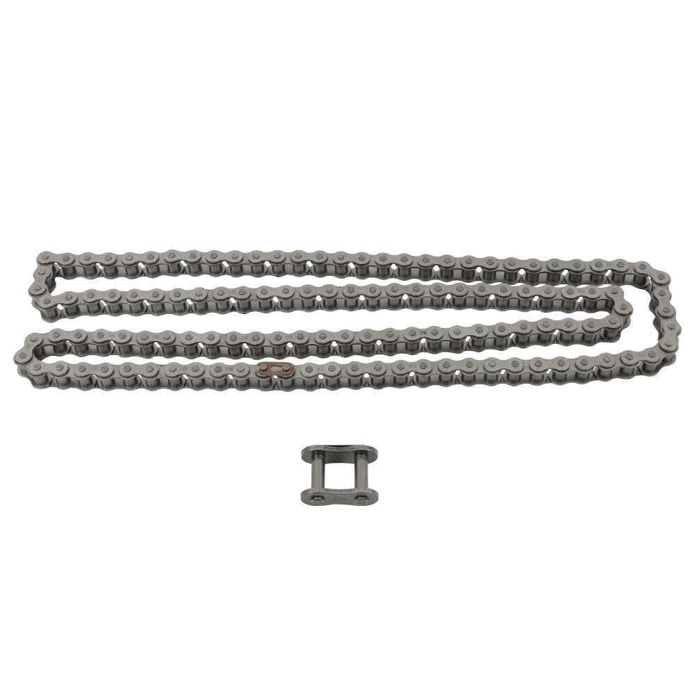 Jstpure for #80 Carbon Steel Chain × 10 Feet with 1 Connector 2 PCS