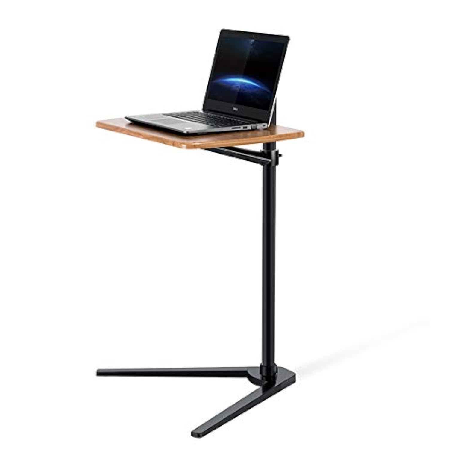 Table d'appoint pour ordinateur portable réglable en hauteur pour lit ou canapé Planche noire.