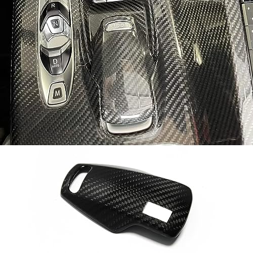 Yipmotiv Gear Shift Knob Head Cover for Corvette C8 Z06 Z51 2020 2021 2022, Genuine Carbon Fiber for Chevrolet C8 Head Pad Car Interior Trim