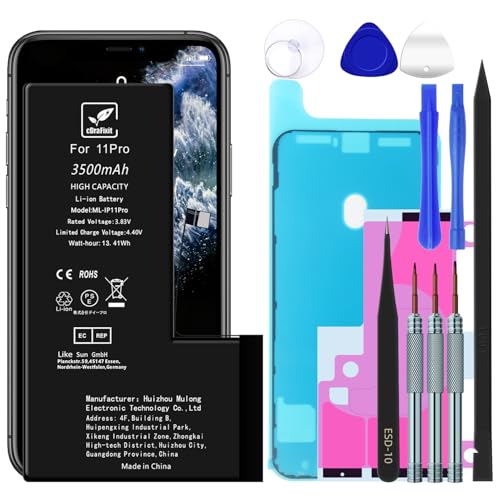 Amazon | cDraFixit For iPhone 11 Pro バッテリー 交換 3500mAh 大