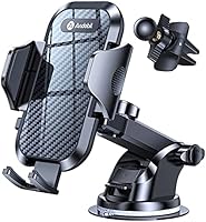 Andobil Car Phone Mount Easy Clamp, Cell Phone Holder for Car, Phone Dash Mount, Dashboard Vent Windshield Car Phone...