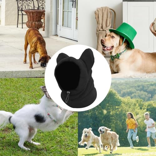 Hundemütze Ohrenschützer Mit Noise Cancelling, Silvester Hunde Mütze Hundewarme Kopfbedeckungen, Winter Schal Windschutz Mit Kordelzug Für Winteraktivitäten Outdooraktivitäten