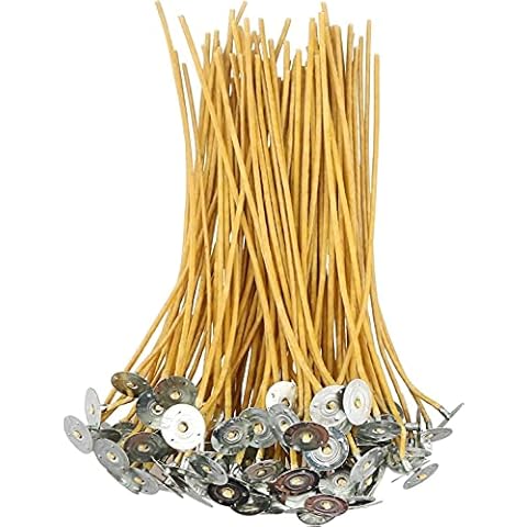 6In Hemp Wick,100 Piece Natural Beeswax Candle Wicks Cover