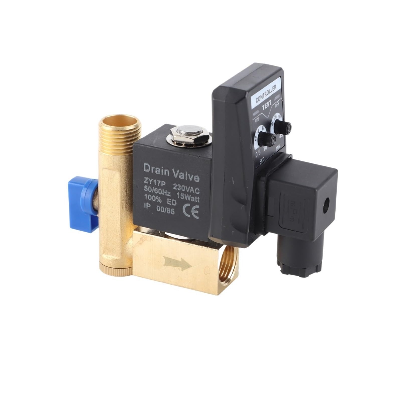 Vhkktuyd 230V G1/2 Dn15 Electronic Timed Drain Valve For Air Compressor Condensate Management(230V)