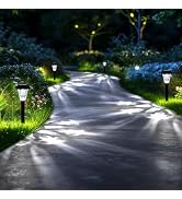 Lot De 12 Lampes Solaires Extérieures Étanchées IP44 - Éclairage Jardin Allée Terrasse Blanc Froid