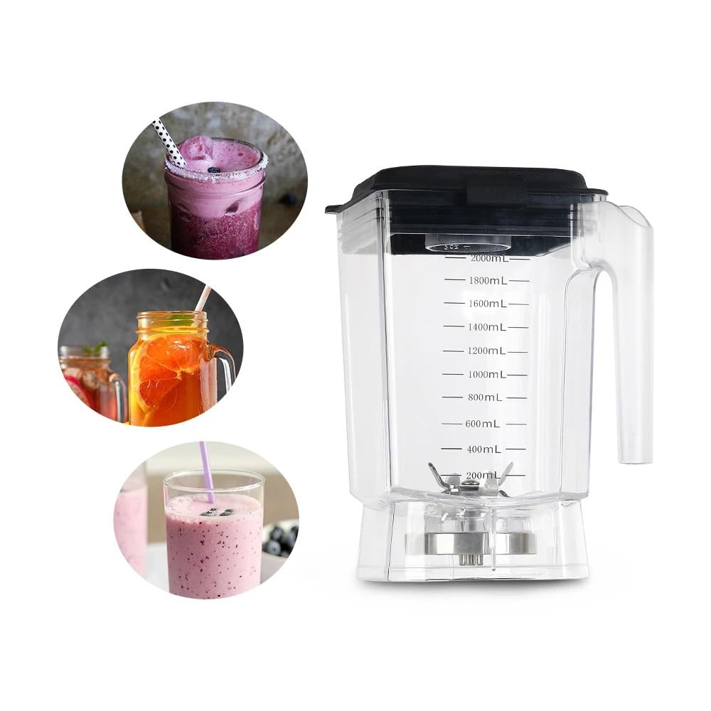 Bicchiere Frullatore Con Contenitore Da 2 Litri, Compatibile Con ITOP, Lama In Acciaio Inossidabile For Frullatore Adatta For BD9001 BD9003