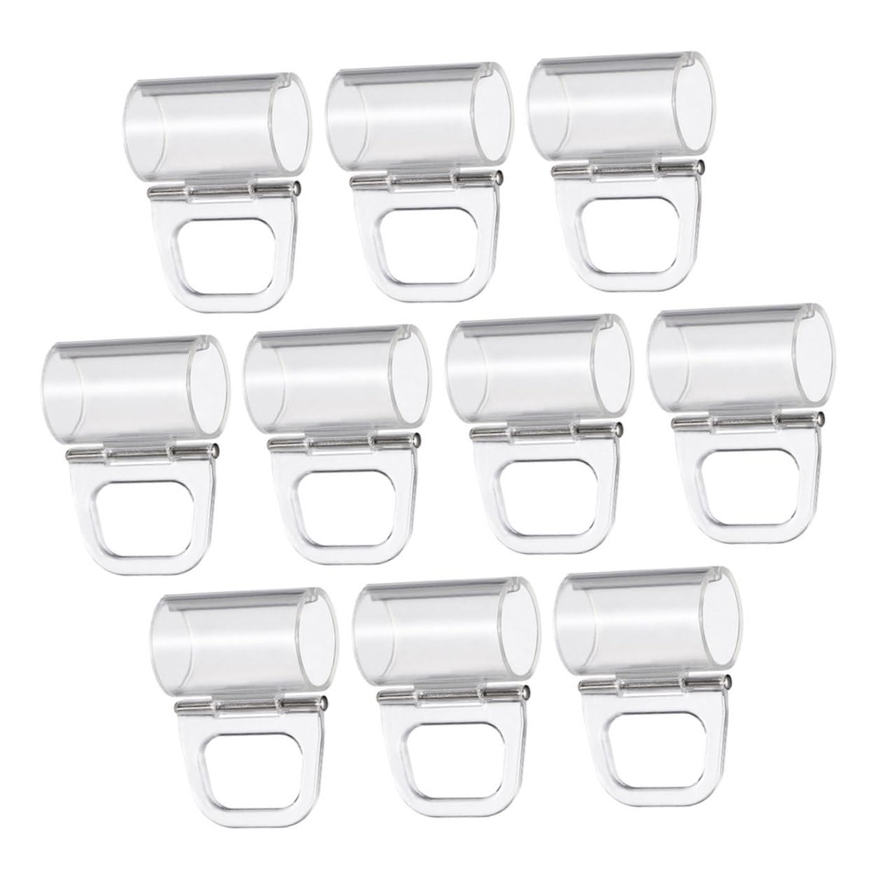 VILLCASE 10pcs Strong Plastic Fixing Device for Roller Blinds Easy Install Curtain Accessories for Home and Office Use