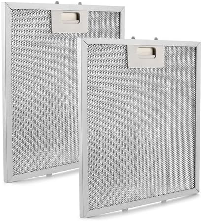 13.56 in. x 13.69 in. Aluminum Mesh Grease Filter for Winflo Range Hood with Stainless Steel Frame, 2-Pack