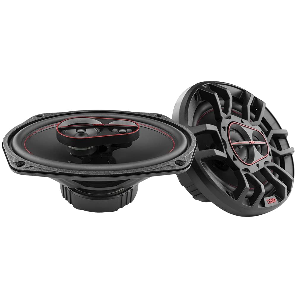 DS18 G6.9Xi GEN-X 6x9 three-way coaxial speakers pair with grills