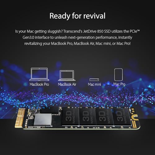 Image of Transcend TS480GJDM850 480GB JetDrive 850 PCIe Gen3 x 4 Solid State Drive