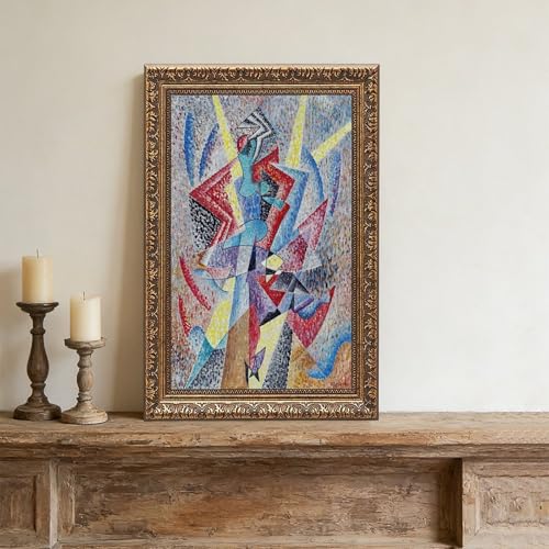 Impression sur toile Harlequin de Gino Severini 40x61 cm pour décoration murale - 4