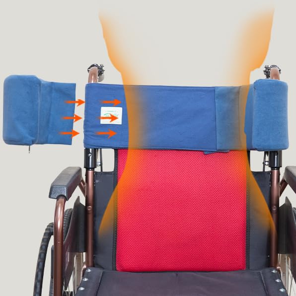 Soporte Lateral para Protectores Laterales de sillas de Ruedas, cojín de Soporte Lumbar para Cama y Silla de Ruedas, Almohadilla Antideslizante para reposabrazos de Silla para usuarios de sillas de
