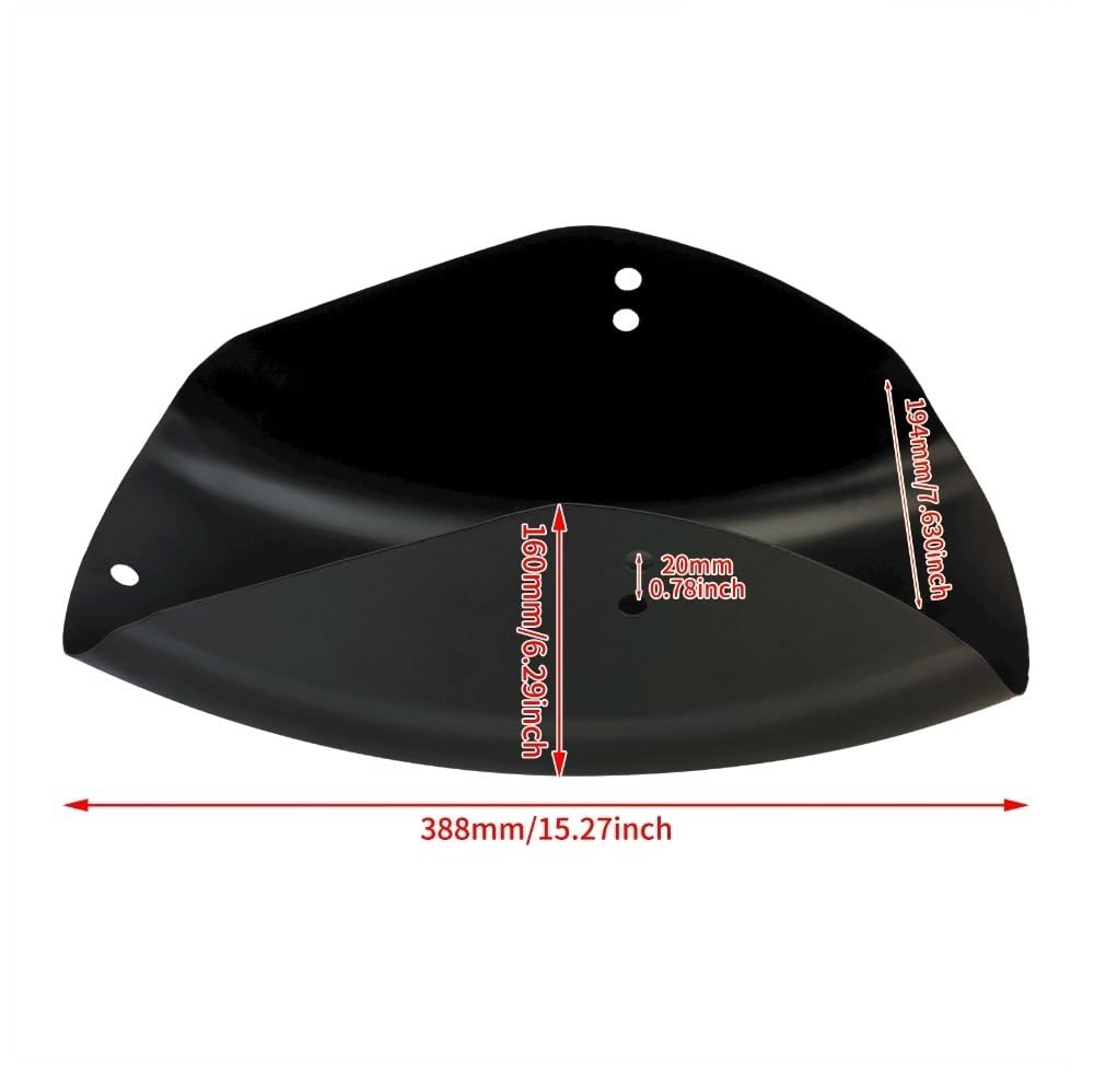 Parafango moto Parafango posteriore piatto corto per moto per Harley per Sportster XL per Custom 883 1200 48 72 Iron Super Low Bobber per Racer(Matte black)
