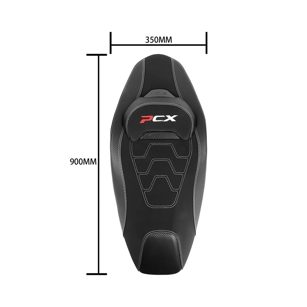 Motorrad Passagier Kissen Motorrad-Ersatzteil Bequeme Sitzmatte Hinten Passagier Pad Kissen Rückenlehne Sitze Für PCX 160 2020-2025 PCX125 125 PCX160