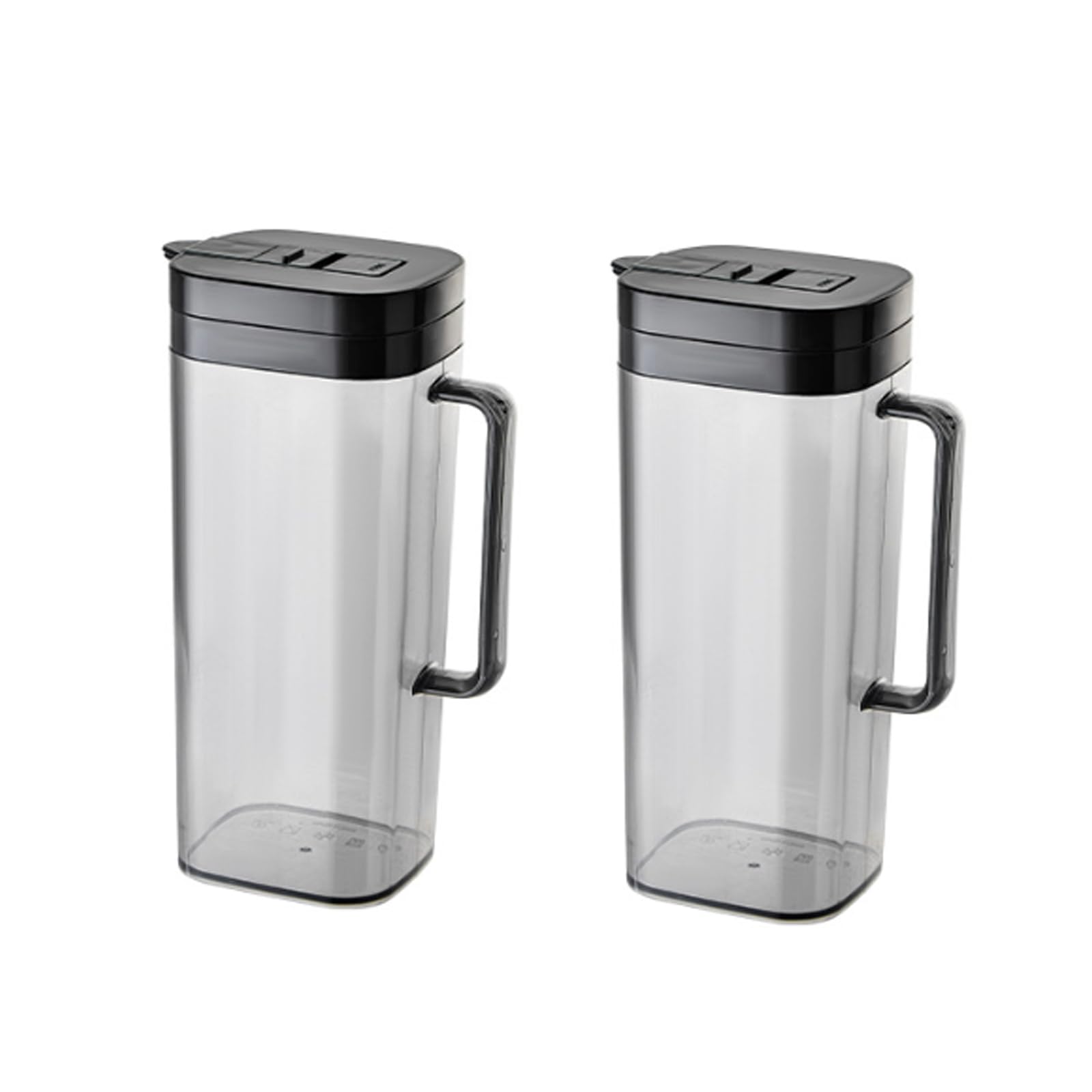 Jarra con tapa y boquilla, jarra a prueba de fugas de 1,9 L, jarra de agua abatible para puerta de nevera, sin goteo, para fiestas, picnics, oficina, uso diario