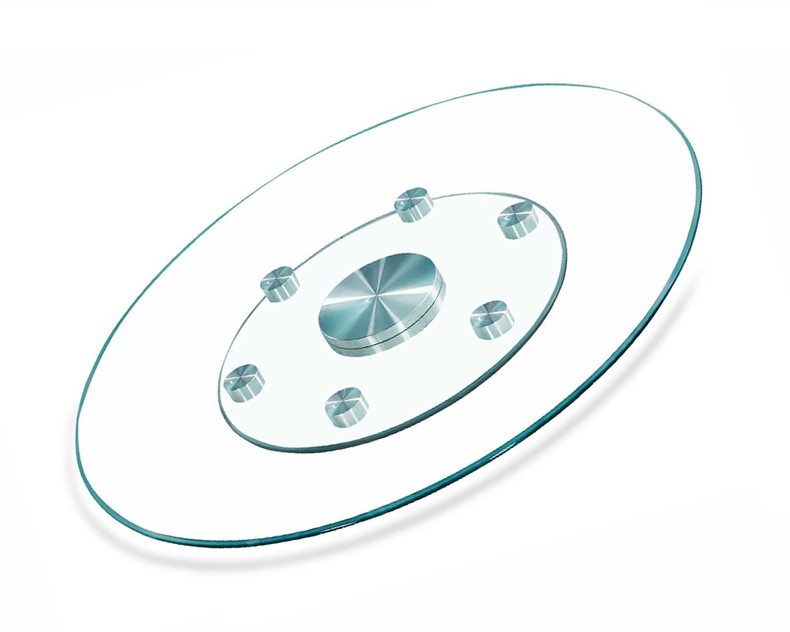 Plateau tournant rond en verre trempé 360° pour table