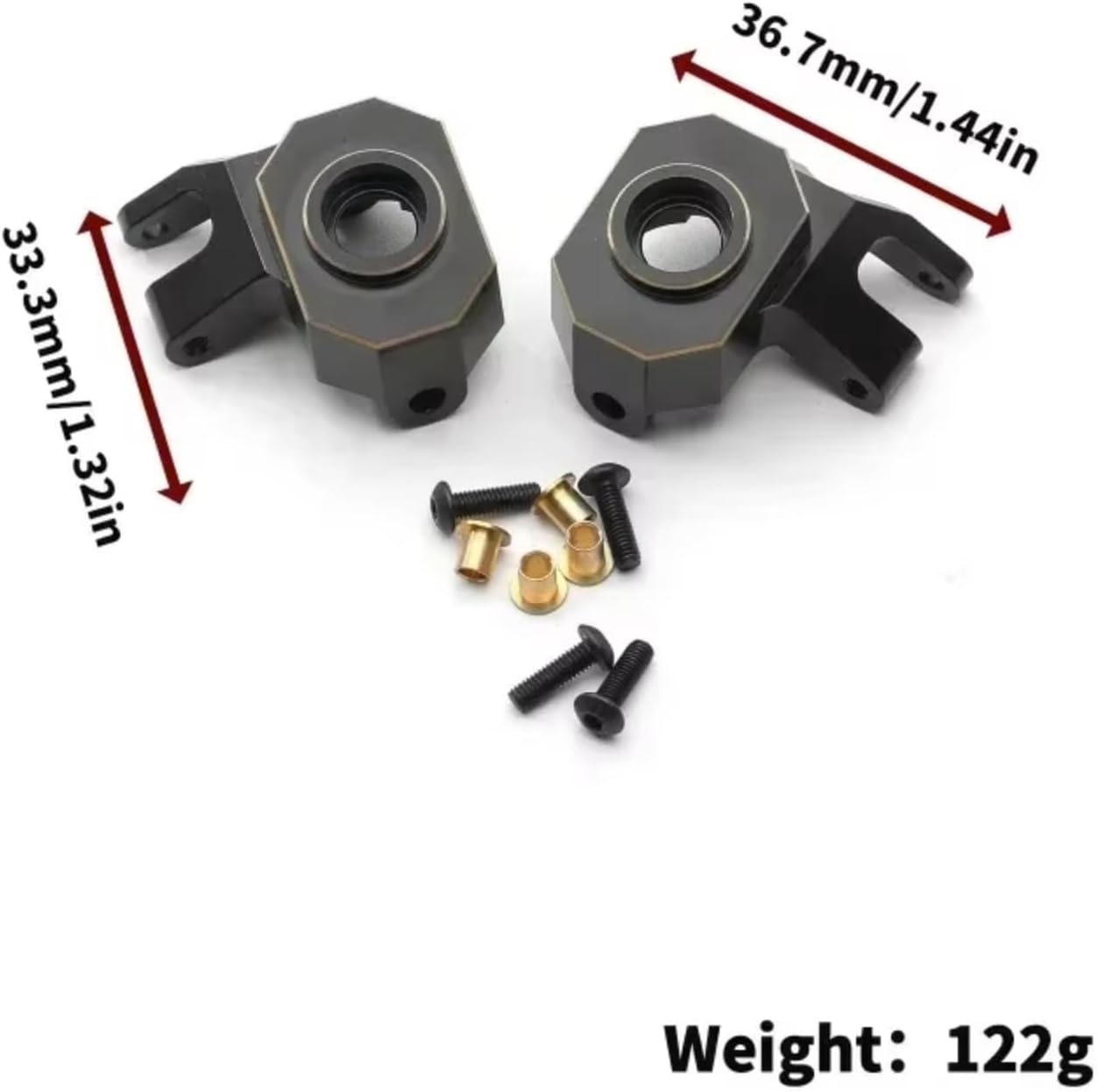 RCカー用ステアリングナックル For Axial For SCX10 PRO 1/10 ブラック フロントステアリングカップ ステ