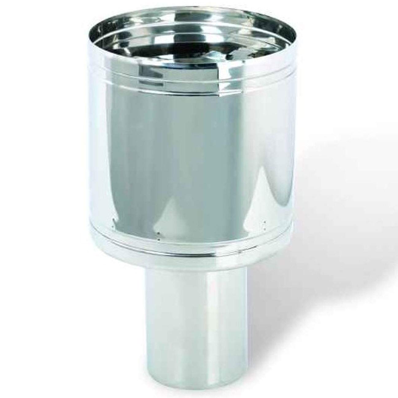 Proper Tools Stainless Steel Chimney Cowl - Ø 130 Mm (5.12") Woolper - Flue Liner Cap, Duct Plug Pipe, Rain Cover, Stove Log Burner Cap, Tube Finishing