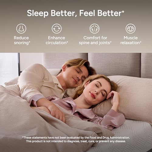 Image of SFE Twin XL Adjustable Bed Frame - Zero Clearance Smart Frame, Electric Massage, Wireless Remote for Head & Foot Lift, 3 Height-Adjustable Legs - Zero Gravity, Underbed Lights & 4 USB Ports
