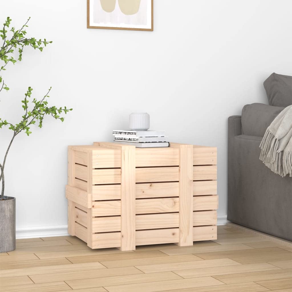 Genérico - Caja de almacenamiento (58 x 40,5 x 42 cm, madera maciza de pino, caja de almacenamiento con tapa para organizar alfombras, cojines y objetos cotidianos, marco resistente y estable, manual