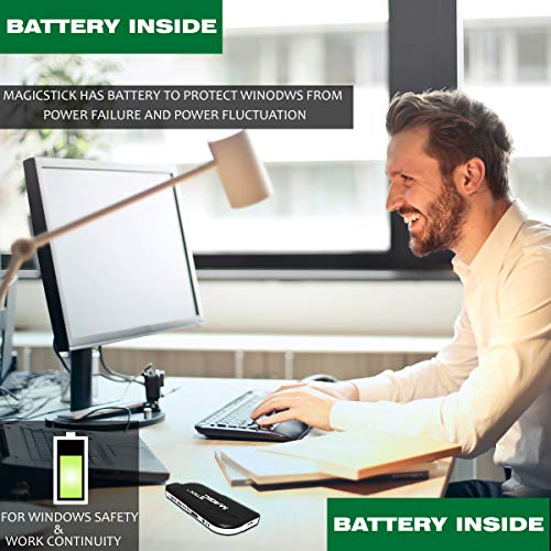 Image of Magicstick The Best Intel PC Stick, Powerful Full Featured Computer with Windows10 And Android OS Preloaded, Type-C, Metal Case, (Black)