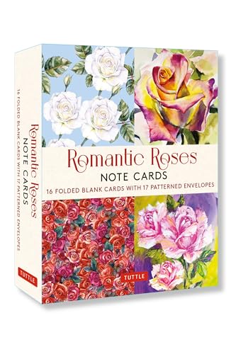 Romantic Roses, 16 Note Cards: 8 illustrations of Painted Roses (Blank Cards with Envelopes in a Keepsake Box)