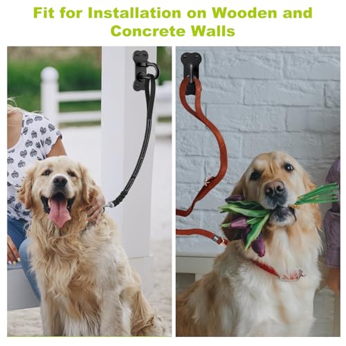 BeneLabel Wall Mounted Dog Leash Holder for Wall Pet Leash Wall Hook Carbon Steel Dog Leash Hangers for Secure Pet Leash for Indoor and Outdoor Use - Image 3
