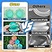WABALLO 6Pcs Reusable Water Balloons, Magnetic Water Balls Quick Fill, Self-Sealing Water Fight Toys for Kids Outdoor Games, Summer Pool Beach Party Fun