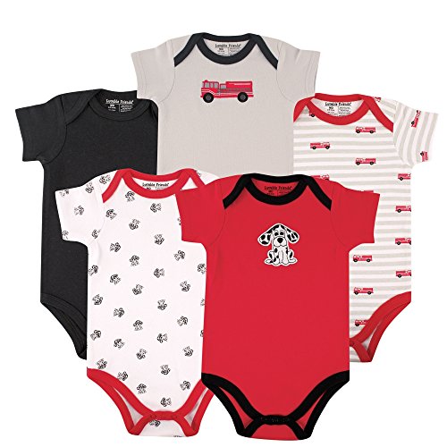 Image of Luvable Friends Baby Unisex Long Sleeve Bodysuits, 5-Pack