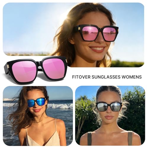 Image of HAOLOTA Polarized Sunglasses for Men Women Designer Driving Glasses Lightweight UV400 Protection