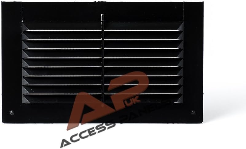 Grille for Ventilation System Black 175 x 105 mm (17.5 x 10.5 cm)