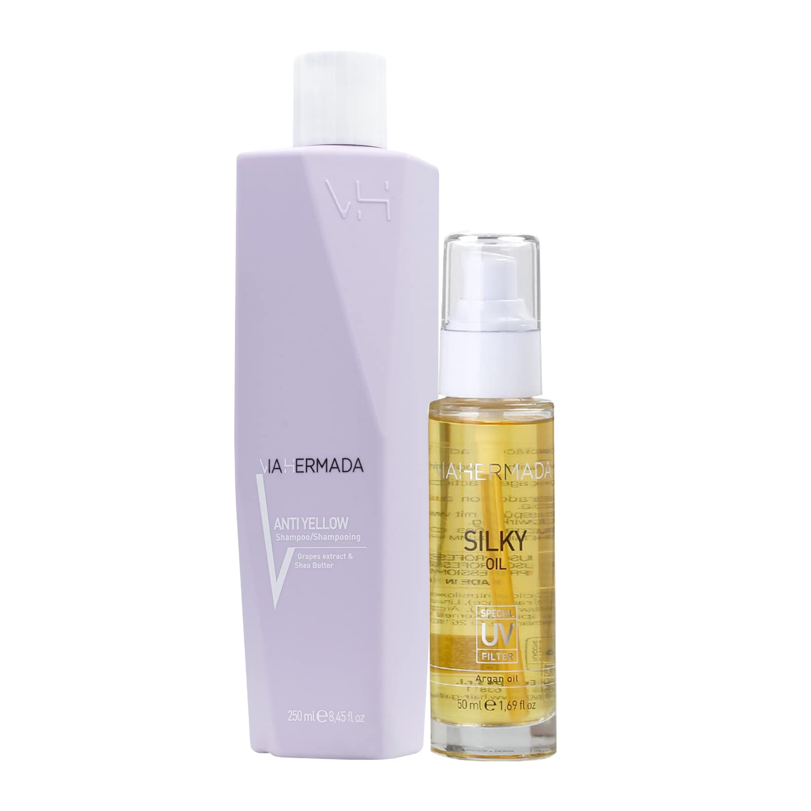 Anti-Yellow Shampoo 250ml Silky Oil 50ml