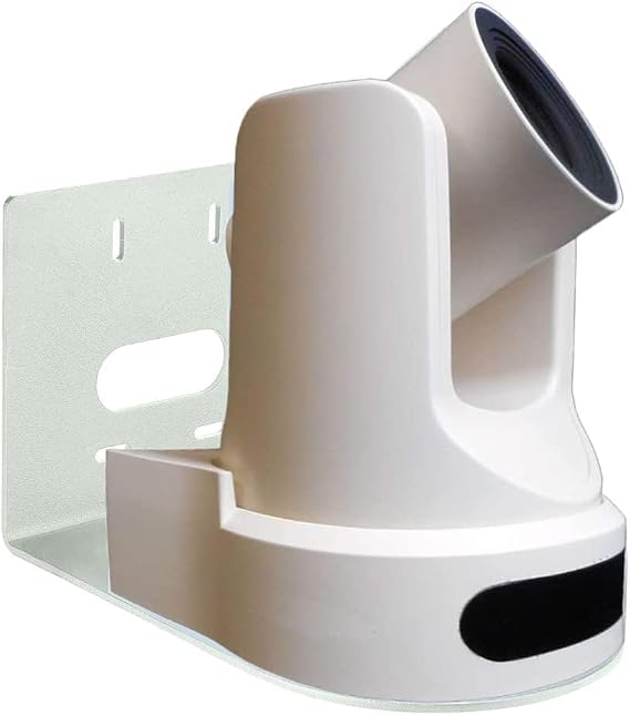 Camera Mounting Bracket Compatible with HuddleCam, Optics, Sony, AVIPAS or Lumens Camera, Small Universal Wall Mount Bracket | White Color