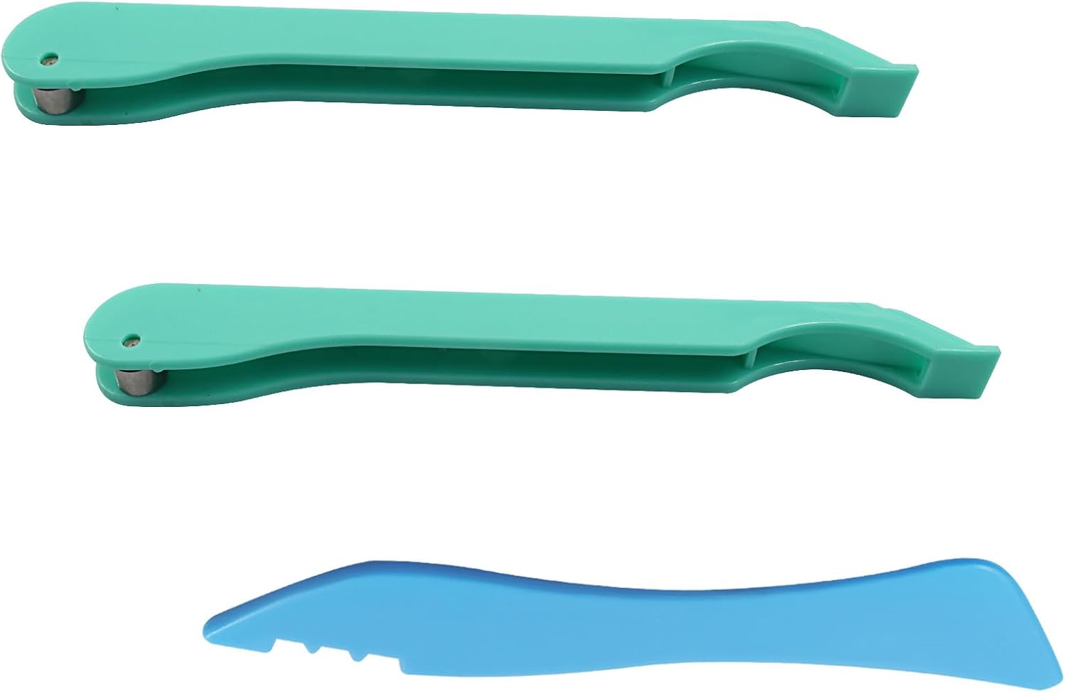 BokWin Copper Foil Hand Foiler for Stained Glass, Hand Foiler Tool Kits with 7/32" and 1/4" Guides for Fast and Accurate Foiling (Green)