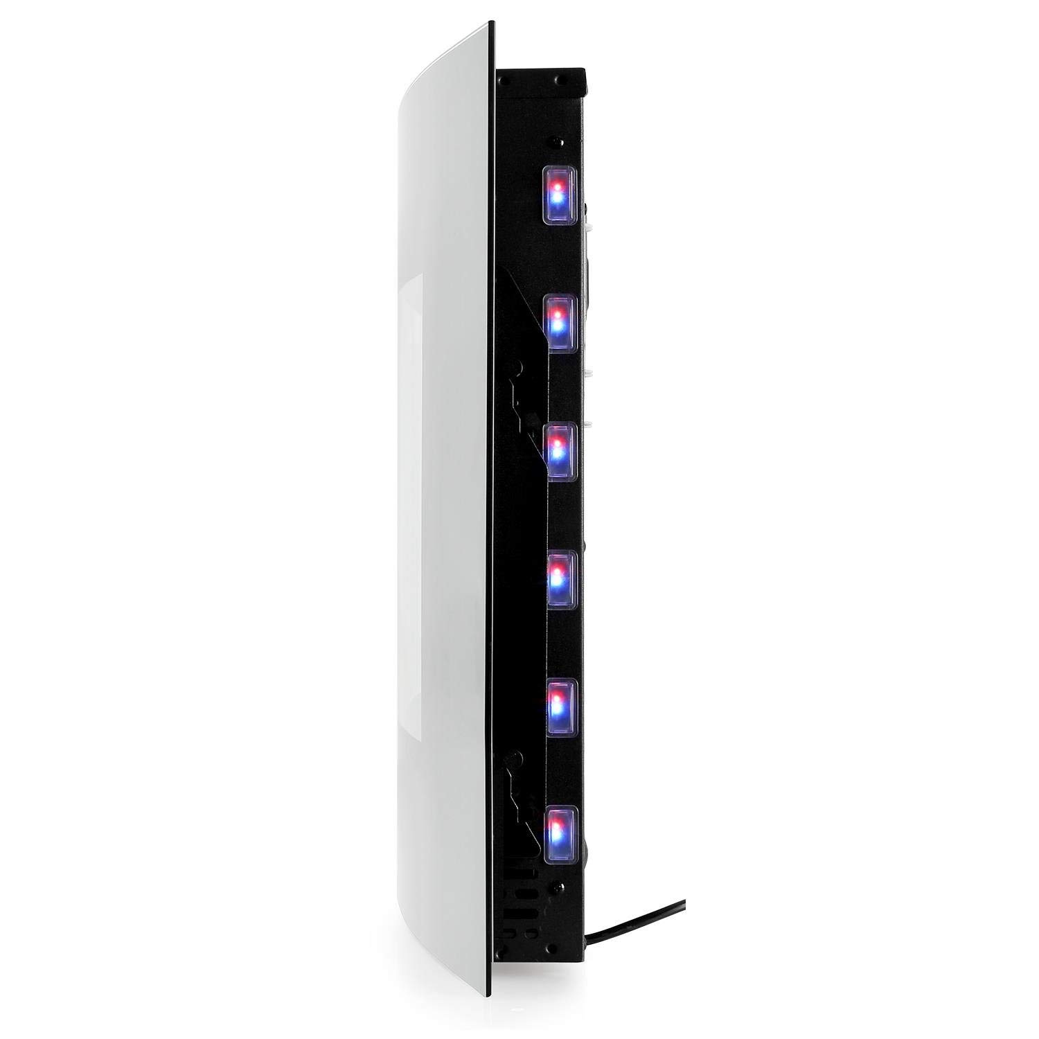 Klarstein Chimenea Electrica, Llama LED con una Potencia de 2000W y Mando a Distancia, Temporizador y Control Automático de Temperatura, Chimenea Interior Casa con Mando a Distancia, Estufas Interior
