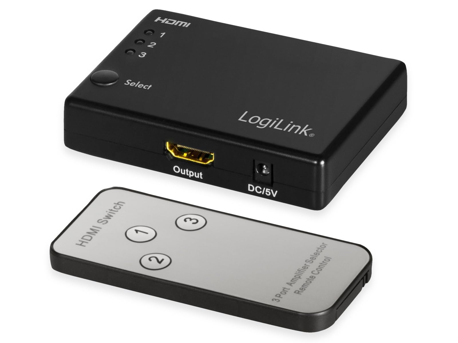 Conmutador HDMI de 3 puertos para conectar consolas y reproductor de salón