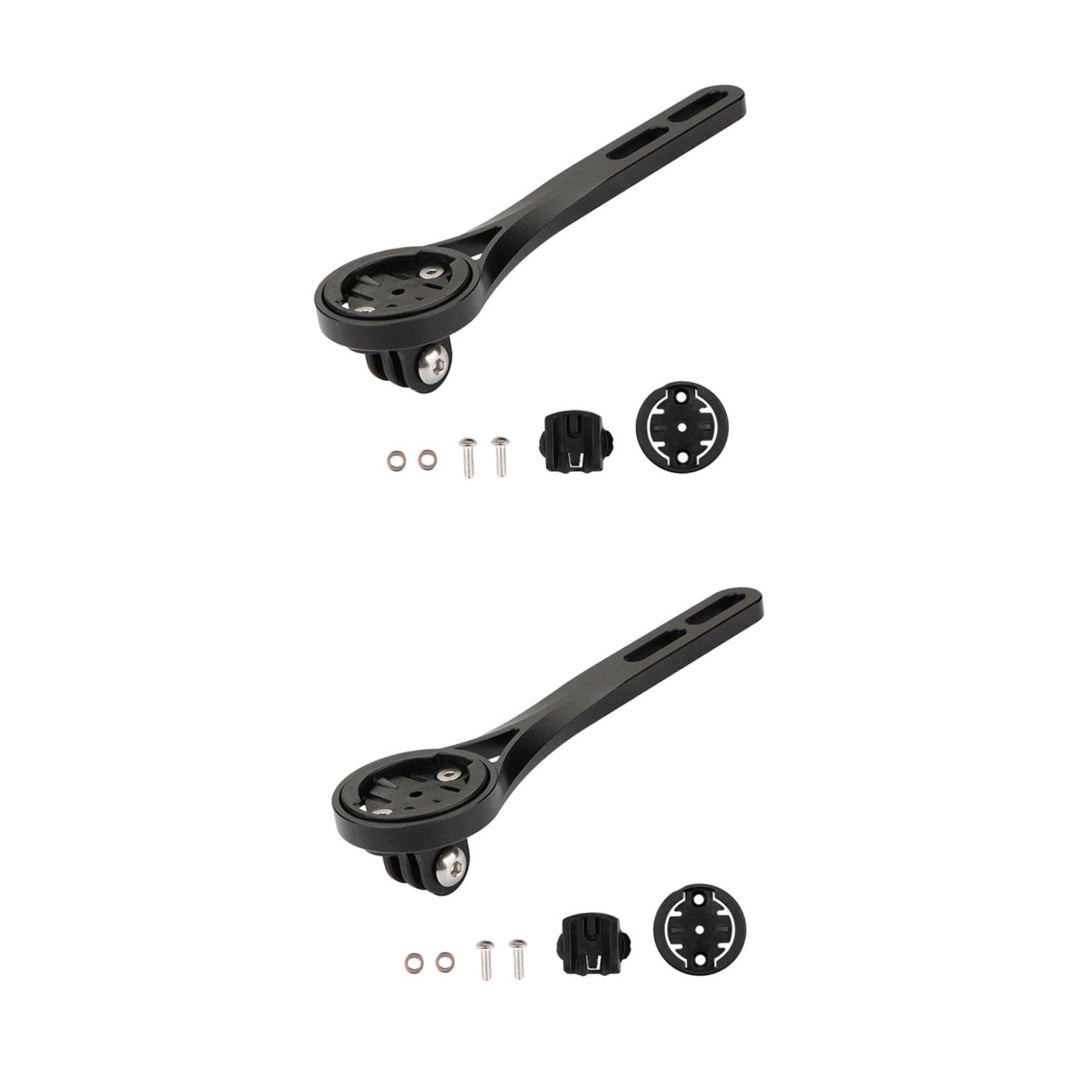 POPETPOP Support de Montre de Vélo Aluminium Alliage avec Adaptateur pour Chronomètre Caméra Noir Support Légèreté pour Guidon