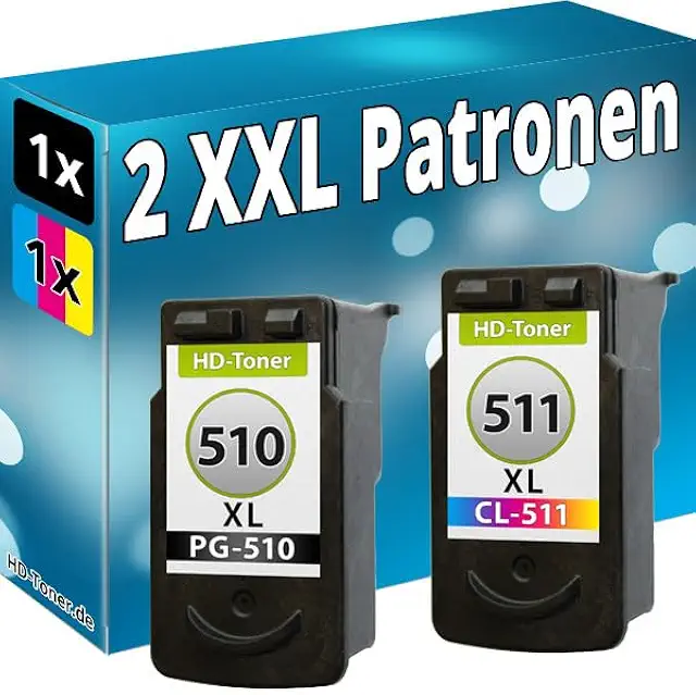Cartouches d'encre XL compatibles Canon PG-510 CL-511 pour imprimantes PIXMA