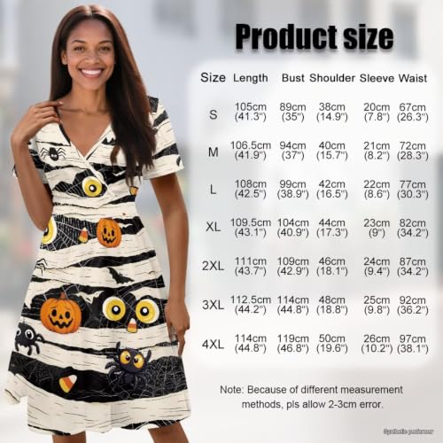 Image of Women's Summer Dresses Short Sleeve Formal Dresses with Pockets