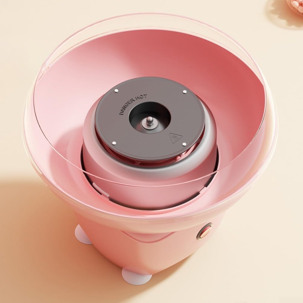 Retro Zuckerwattemaschine Pink 500W Metall