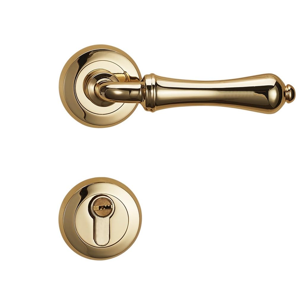 Serrure de porte intérieure en cuivre pour harmoniser chambre et cuisine