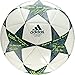 adidas Performance Champion's League Finale Capitano Soccer Ball, 2016 White/Vapor Steel Grey/Tech Green, Size 5